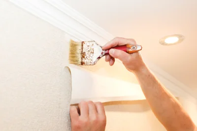 Pose de papier peint à Villers-la-Chèvre — revêtements muraux et toiles de verre
